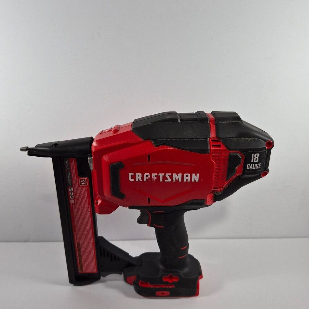 Craftsman 18 Gauge Narrow Crown Staple Gun Red Cordless Bare Tool No Battery
